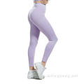 Héich waisted Yoga Leggings Knöchel Längt